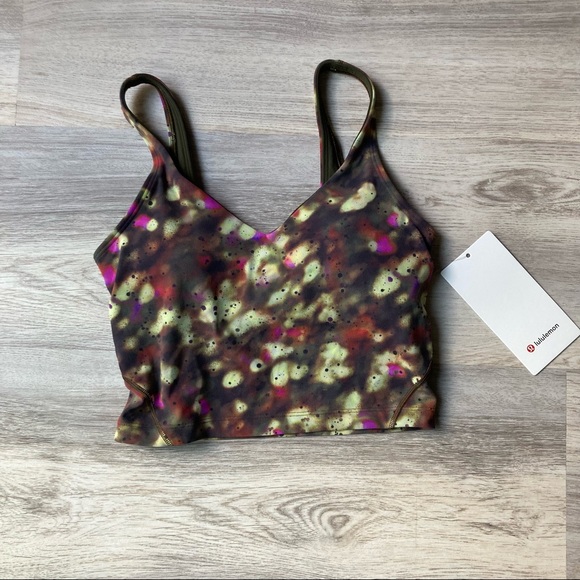 Lululemon | Green Purple and Red speckled Align Tank top - Picture 2 of 12